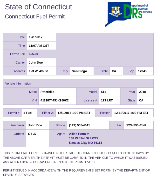 trip and fuel permits online